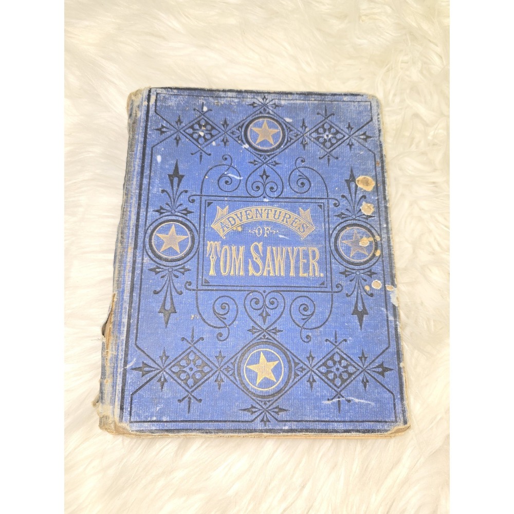 1899 The Adventures of Tom Sawyer Mark Twain Illustrated Antique Blue Cloth
